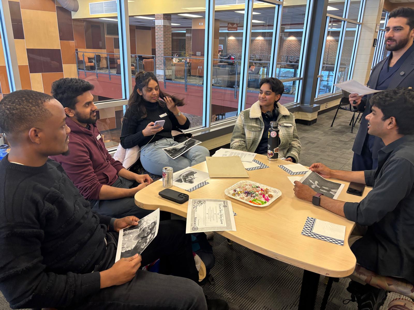 Rotaract club social gathering and networking event